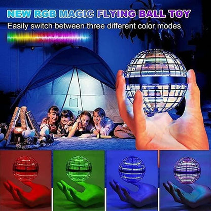 Piparkart Flying Ball Toys || Flying Orb Ball Mini Pro Spinner Toys for Boys Girls Kids Adult Indoor Outdoor || USB Rechargeable Built-in RGB Lights_M16