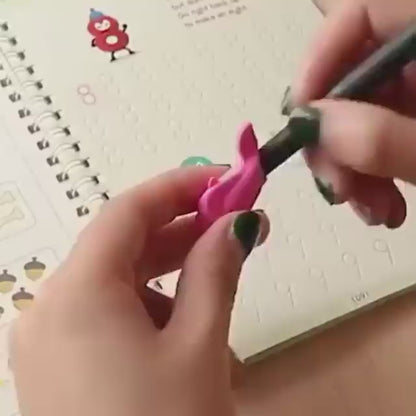 Piparkart Magic Book for Kids 2-5years (8 Books+ 2 Pen + 20 Refill + 2 Grips) - Sank Magic Practice Copy Book for Kids - Reusable Magical Book - Alphabet Writing Calligraphy Books for Beginners Set of 2